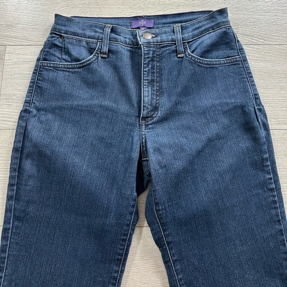 NYDJ Medium Wash Straight Leg High Rise Jeans - Picture 4 of 10